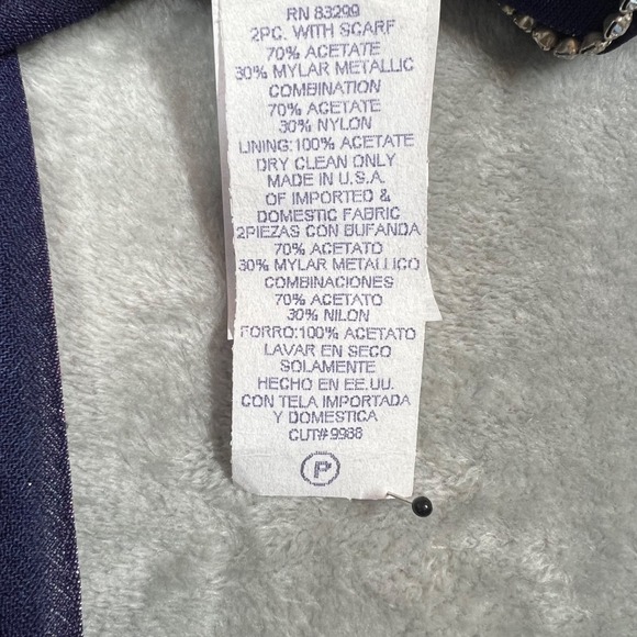 Vintage Prom Evening Dress Size: 13/14 Purple/Black Indie Fairycore Y2K Glitter - Picture 7 of 13